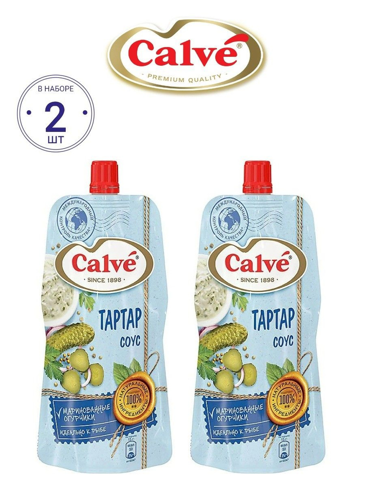 Calve, соус "Тартар", 2 шт. по 230г #1