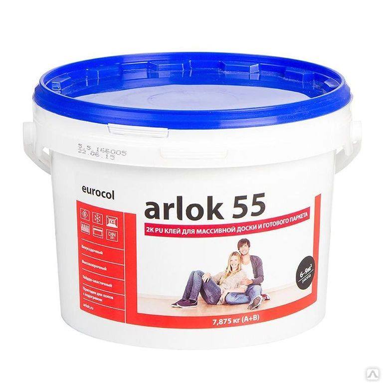 Клей Arlok 55 для паркета двухкомпонентный полиуретановый 7кг  #1