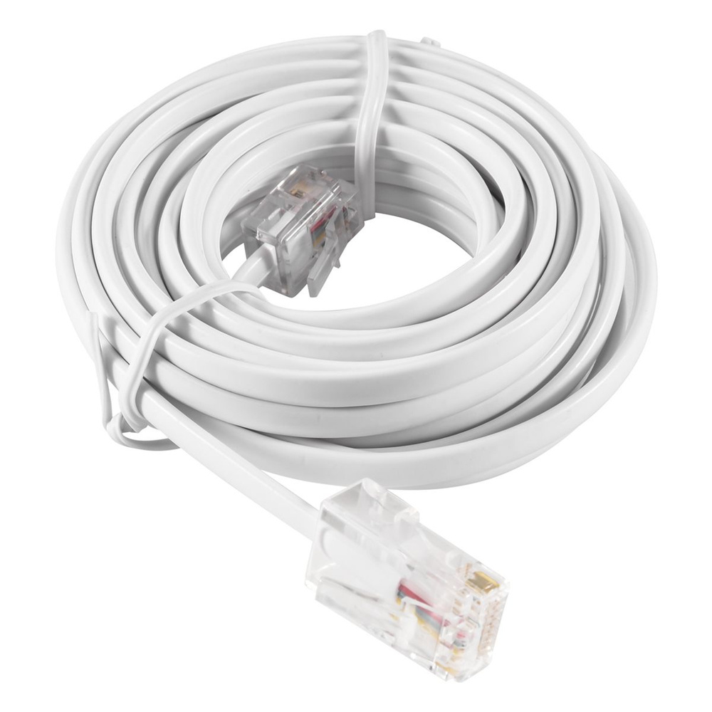 RJ11 6P4C к RJ45 8P4C Модульный удлинительный кабель для Интернета для телефона 3 метра  #1