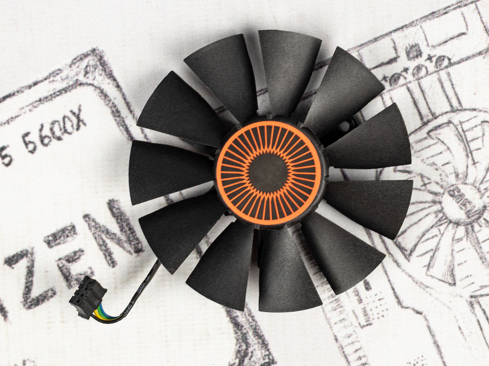 Вентилятор для видеокарты Asus Strix GTX - купить кулер по выгодной ...