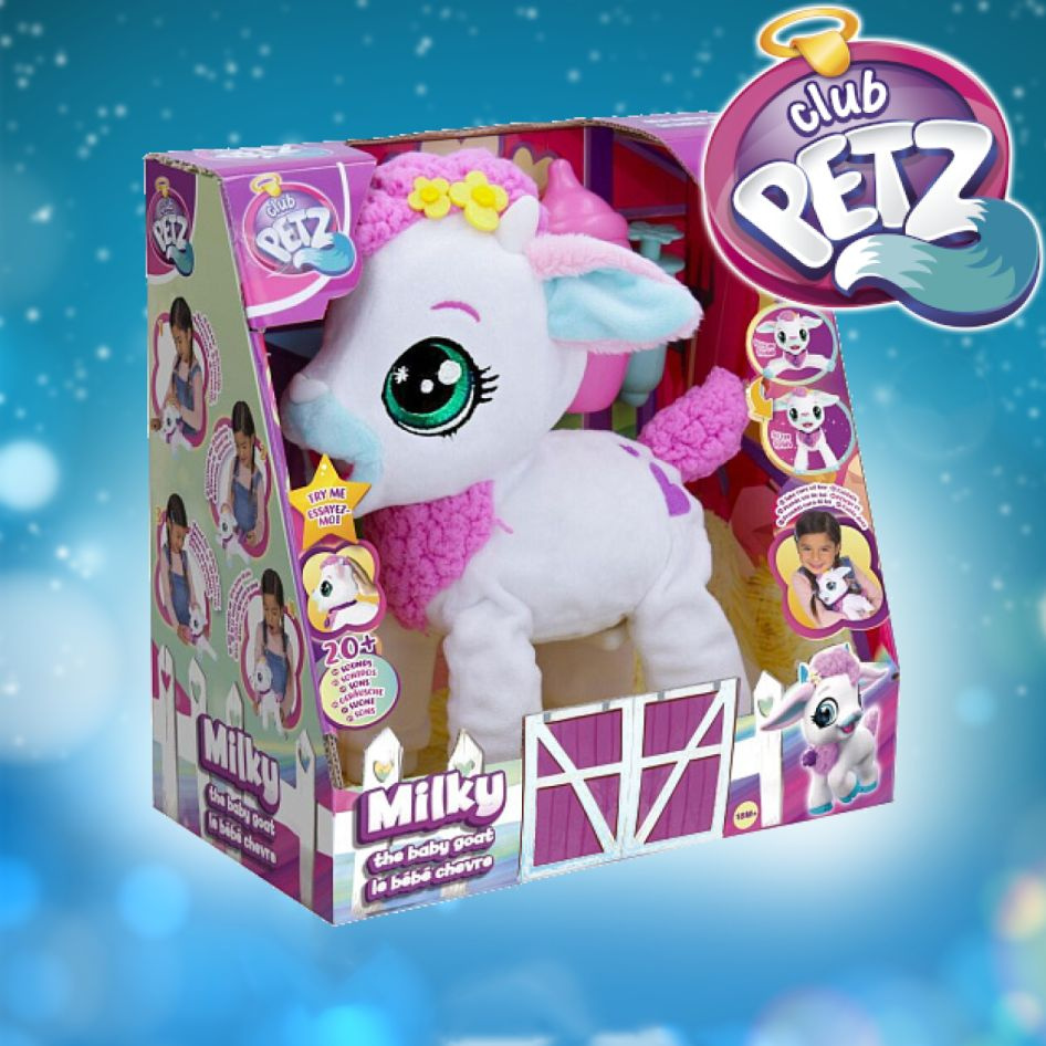 Интерактивная игрушка Club petz Baby Goat Milky Серый 24 см / КЛАБ ПЕТС -  купить с доставкой по выгодным ценам в интернет-магазине OZON (1209211991)