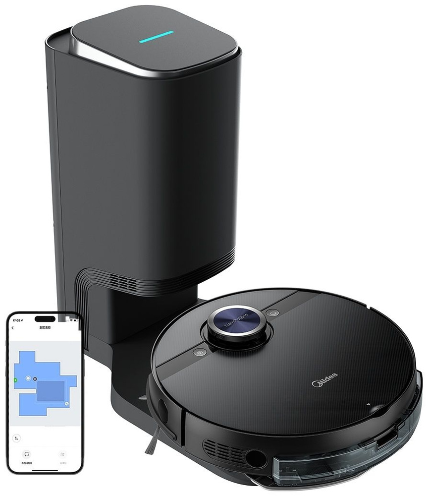 Midea S8+: робот-пылесос с лидаром, самоочисткой и вибромодулем для влажной убор