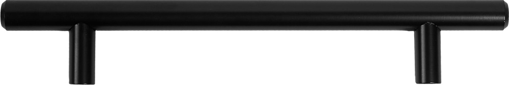 Ручка-рейлинг мебельная 128мм, цвет матовый черный #1