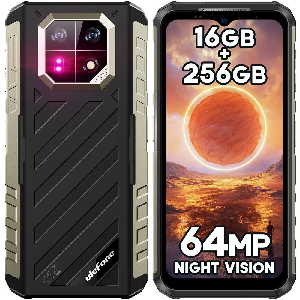 ULEFONE Смартфон ULEFONE Armor 22 Global 8/256 ГБ, черный #1