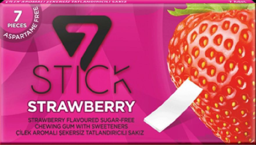 Жевательная резинка 7stick со вкусом Strawberry Клубника #1