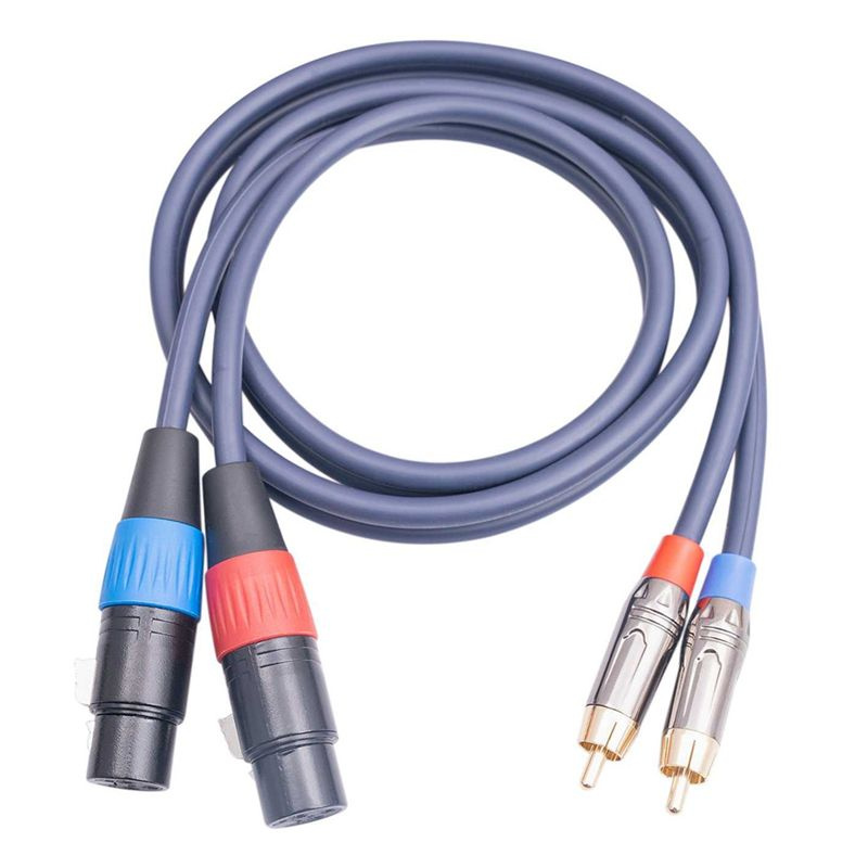 (P Y B S)-1 Шт. Двойной Кабель Разъема XLR Мама К 2 Разъемам RCA ...