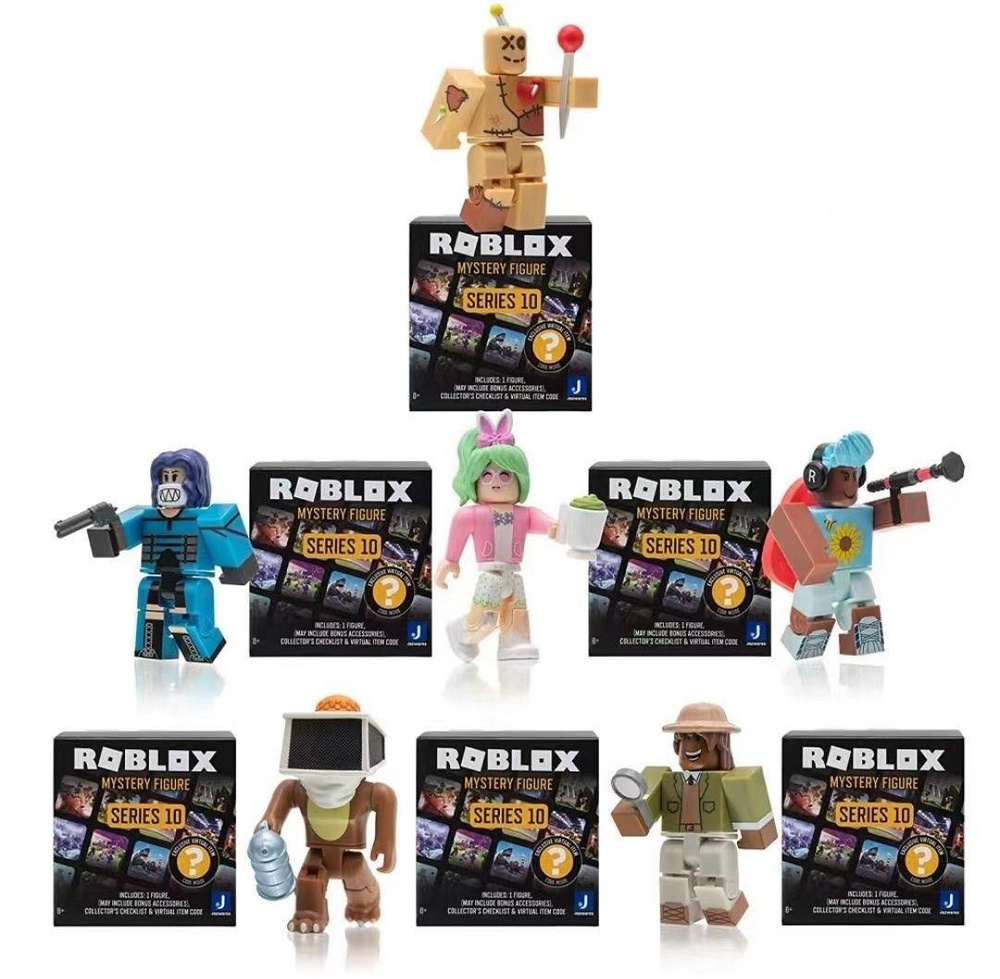 Фигурки и аксессуары, Roblox Action Series, Серия 10 Mystery Figures,  6-pack - купить с доставкой по выгодным ценам в интернет-магазине OZON  (1369876144)