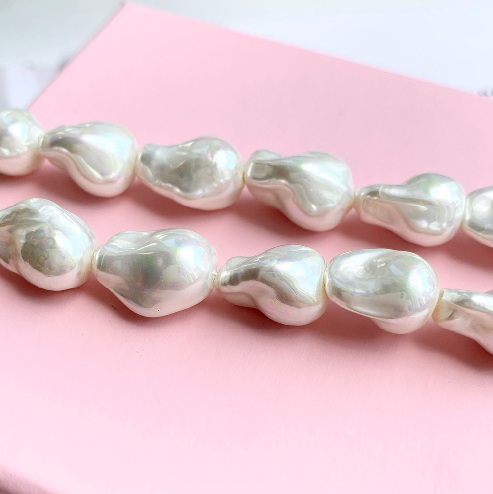 Крупный барочный жемчуг. Майорка. 20 х15 мм. (15 шт) - купить с ...