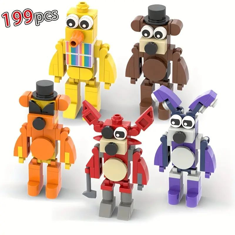 Игрушки Five Nights FNAF Freddy: Мини-фигурки 199 шт. для строительства ...