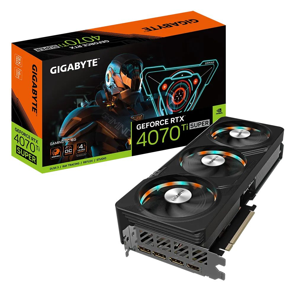 Видеокарта Gigabyte GeForce RTX 4070 Ti SUPER, 16 ГБ - купить по низким  ценам в интернет-магазине OZON (1381683496)