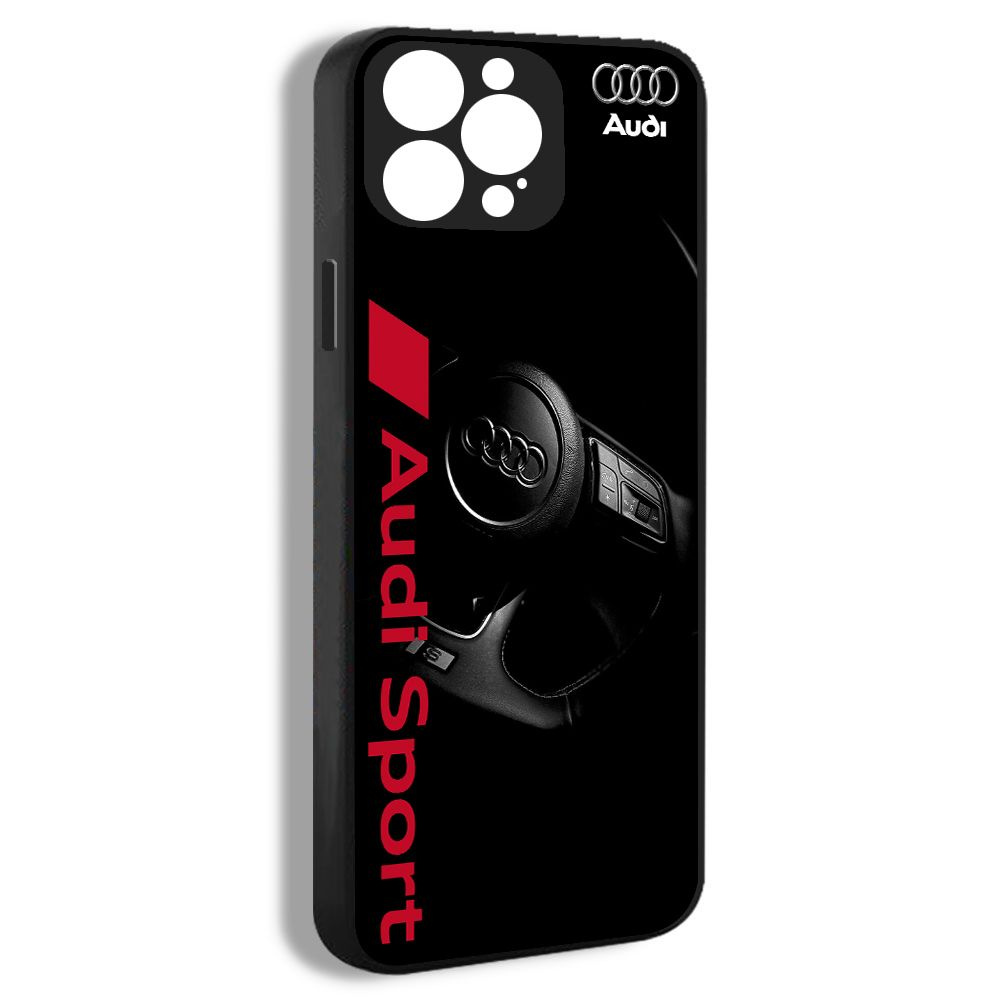 чехол на айфон iPhone 14 Pro Фирменный знак Ауди машина Audi логотип ...
