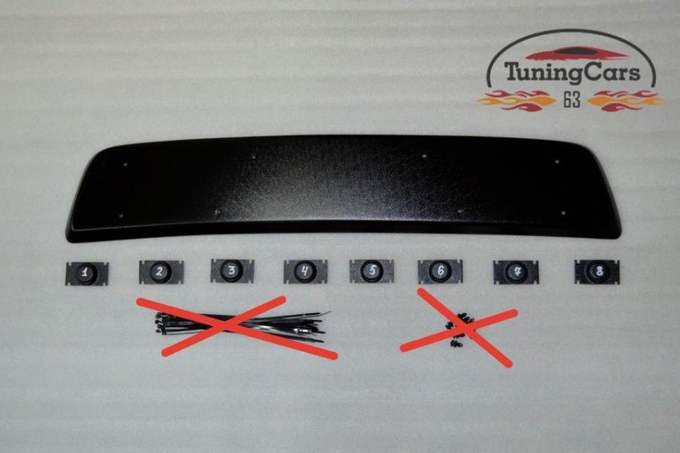 Заглушка переднего бампера Рено Дастер 1 до 2015г.в. №3 (без ДХО ...