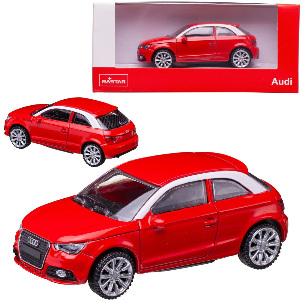 Машина металлическая 1:43 Audi A1, цвет красный - купить с доставкой по  выгодным ценам в интернет-магазине OZON (1387200262)