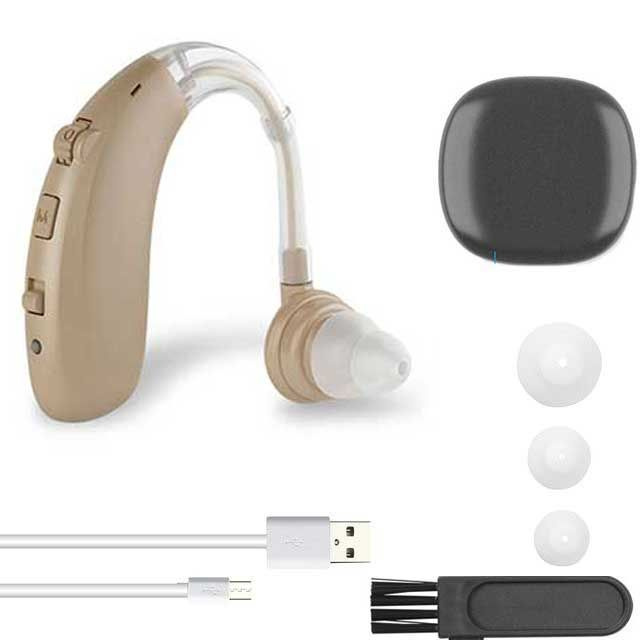 Невидимый слуховой аппарат, мини-усилитель слуха с зарядкой, поворот на ...