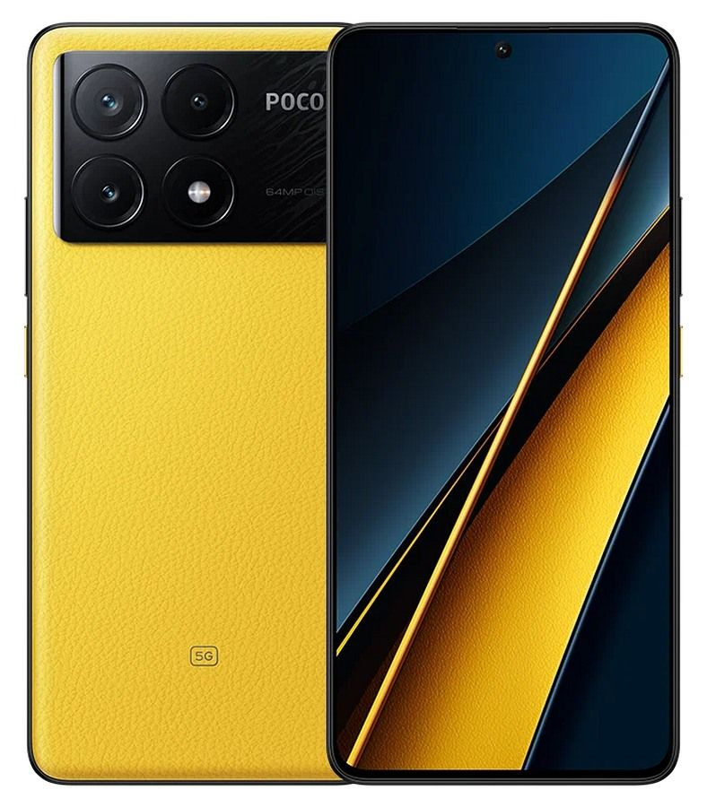 Смартфон Poco POCO X6 Pro_PX6P8256Y 256 ГБ 8 ГБ Желтый OLED/AMOLED 2 ...