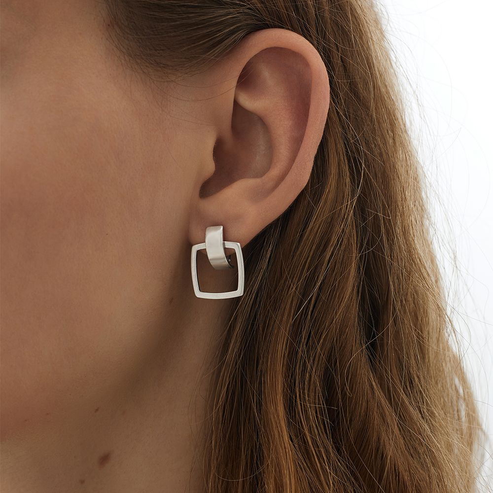 Серьги женские серебро 925 крупные серебряные - купить с доставкой по ...