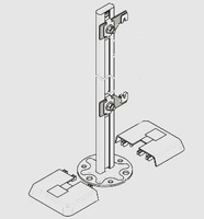 Напольное крепление для радиаторов будерус