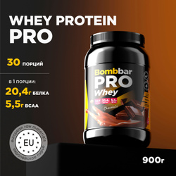 Bombbar Протеин сывороточный без сахара Whey Protein Pro "Шоколад", 900 г