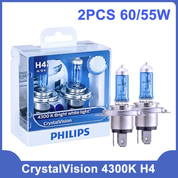 LAMPARA - PACK X2 HALOGENA 12V 55W H7 CRYSTAL VISION PACK PHILIPS