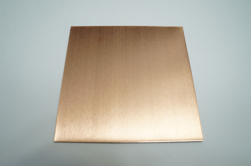 Медь листовая М1, толщина 0,8мм (1шт) Размер 9,5см х 9,5см, лист меди ...