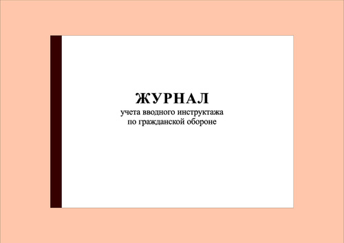 (40 стр.) Журнал учета вводного инструктажа по гражданской обороне ...