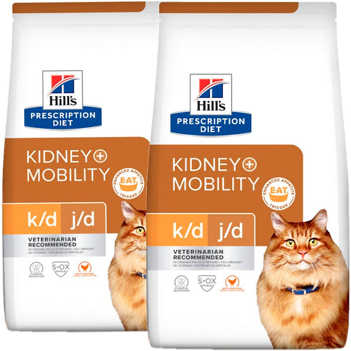 Сухой корм HILL'S PRESCRIPTION DIET K/D + J/D KIDNEY + MOBILITY для ...