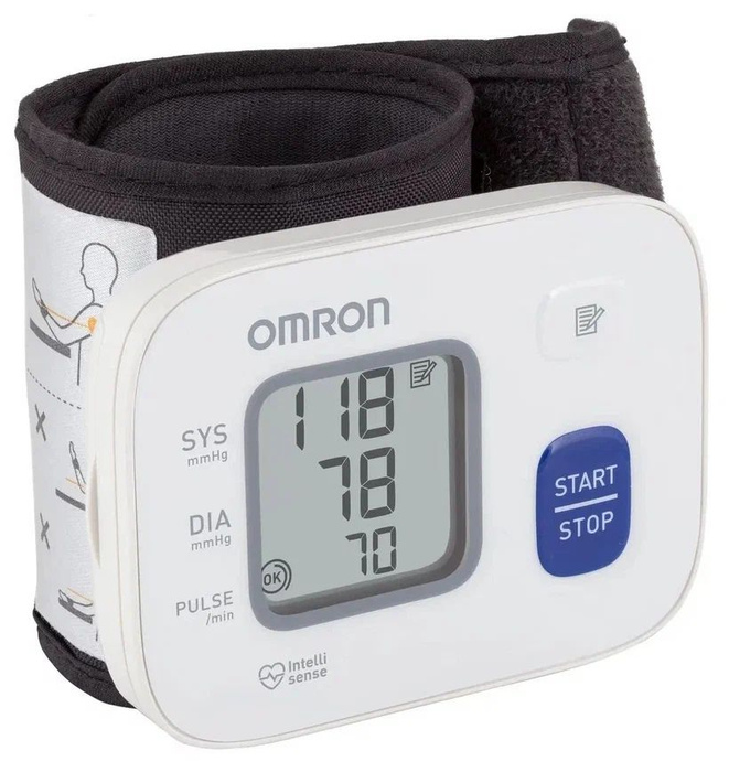 Тонометр на запястье OMRON RS2 (HEM-6121-RU) - купить с доставкой по ...