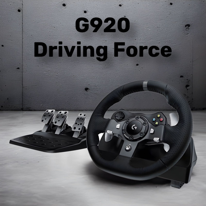 Руль и педали Logitech G920 Driving Force - купить с доставкой по ...