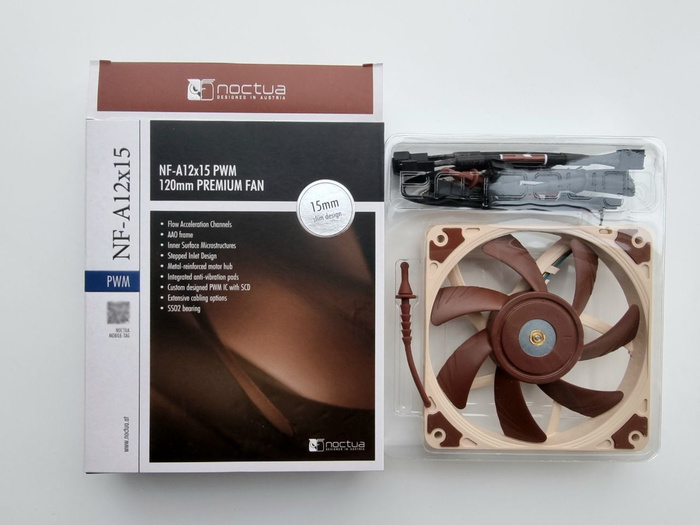 Вентилятор Noctua 120x120x15 NF-A12X15-PWM - купить кулер по выгодной ...