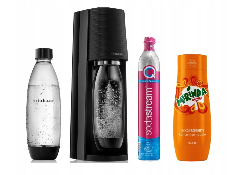 Сифон SodaStream Terra черный + Сироп-концентрат для воды SodaStream Mirinda 440мл