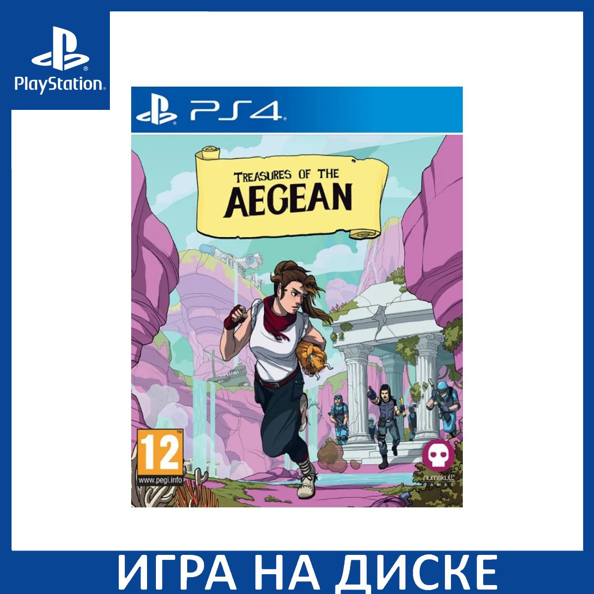 Диск с Игрой Treasures of the Aegean (PS4). Новый лицензионный запечатанный диск.