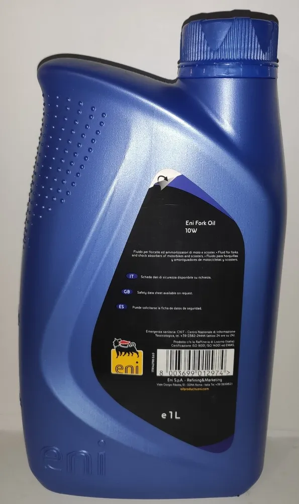 Масло вилочное Eni Agip Fork 10w 1л, 10 Вт, 1 л, фото 5