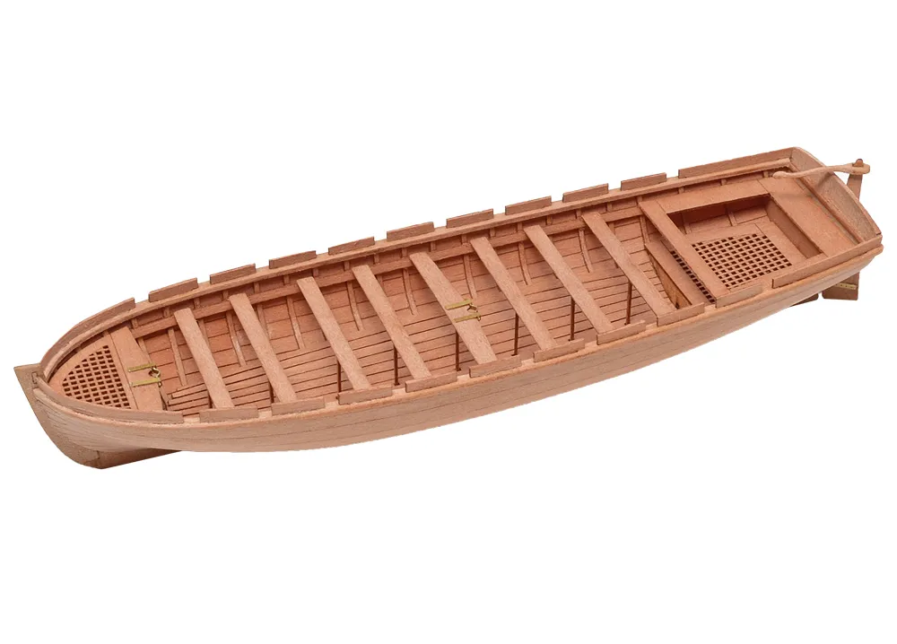 20-весельный баркас, 35 часов, 127х40 мм, М.1:100, сборная модель шлюпки из дерева для начинающих, Россия, 127x40 мм, фото 4