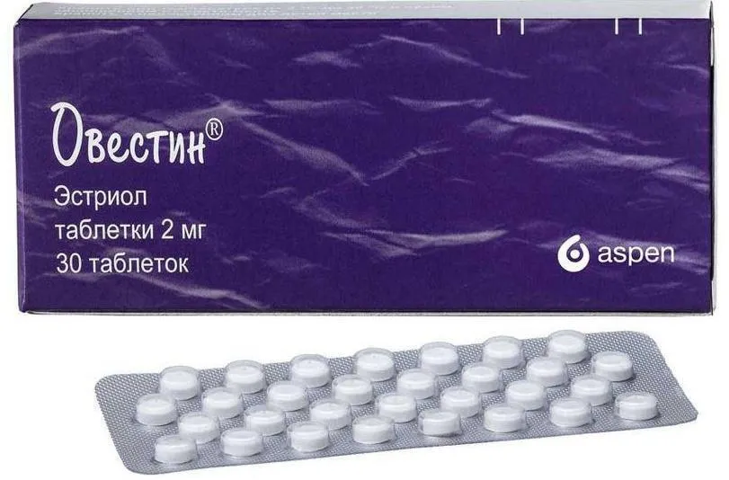 Овестин, таблетки 2 мг, 30 шт., 30 шт