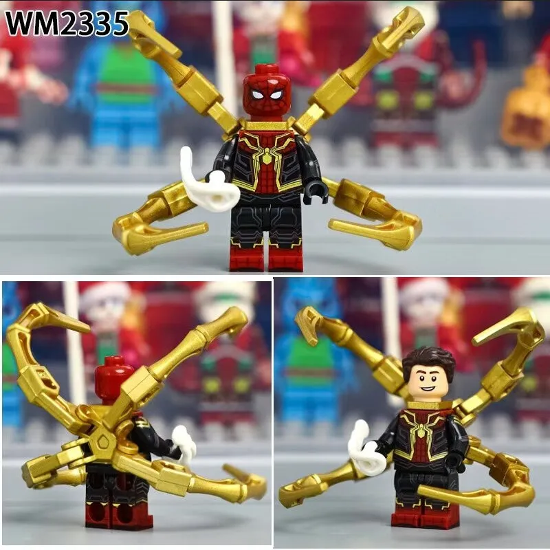 Минифигурка Человек Паук / Spider Man совместима с конструкторами лего (4.5см, пакет) WM2335, вариант, фото 2