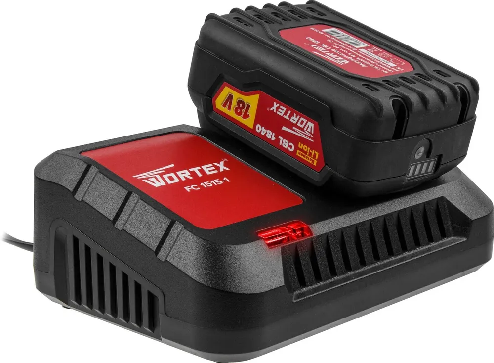 Зарядное устройство для шуруповерта WORTEX FC 2110-1 ALL1 18 В Li-Ion, быстрая зарядка 4 А (0329181), 1515-1 аккумуляторов 0329180, фото 6