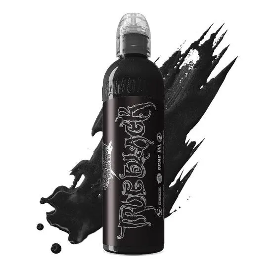 World Famous Tattoo Ink True Black, универсальная черная краска для тату и татуажа, 30 мл, 30 мл, фото 2