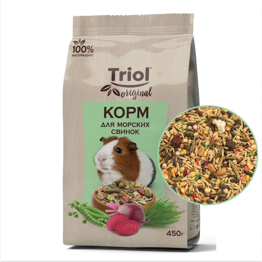 Корм Triol Original для морских свинок, 450г, 450 г