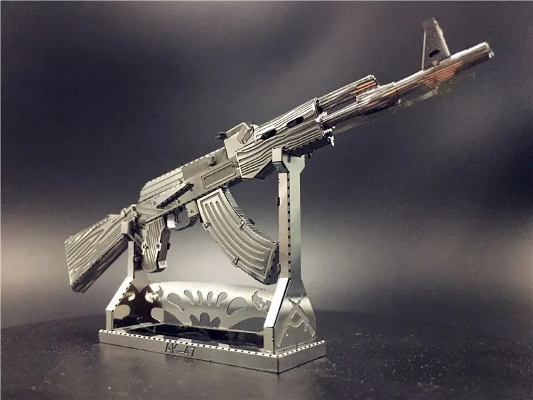 Конструктор металлический 3D автомат Калашникова АК (14+), вариант, фото 3