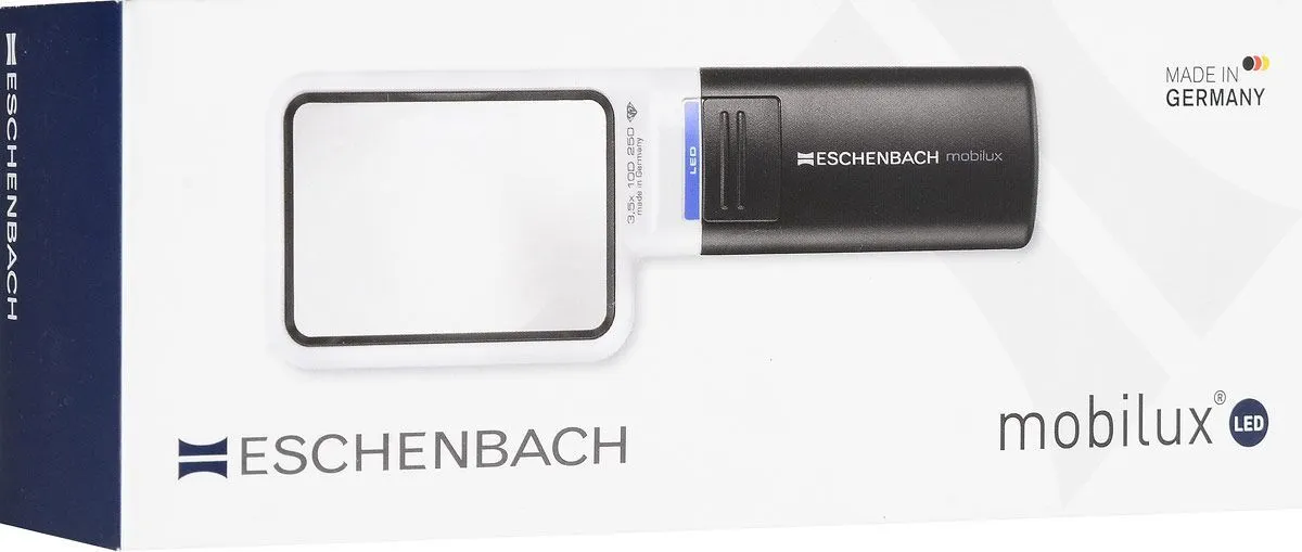  ручная с подсветкой для чтения Eschenbach mobilux LED, 75х50 мм, 4 .