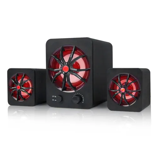 D-207 LED-динамик с подсветкой для ноутбука, телефона и компьютера, черный