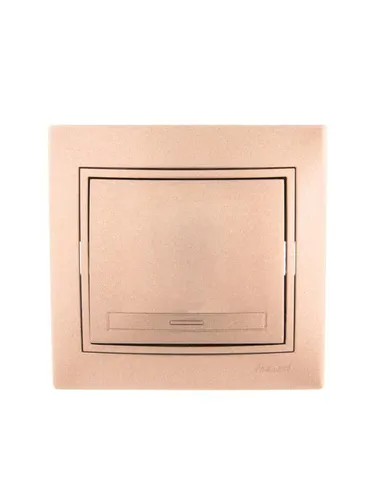 Lezard Mira Светло-Коричневый Перламутр Выключатель 1-клавишный скрытая установка 701-3131-100 - 1 ш