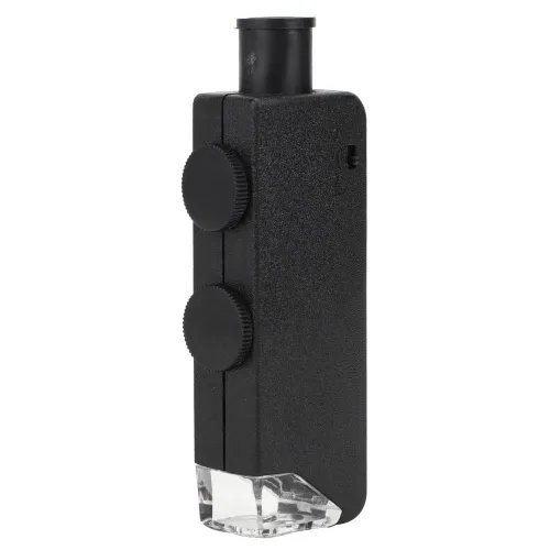 Портативный карманный микроскоп с LED подсветкой, 60-100x, регулируемое увеличение, лупа для наблюде