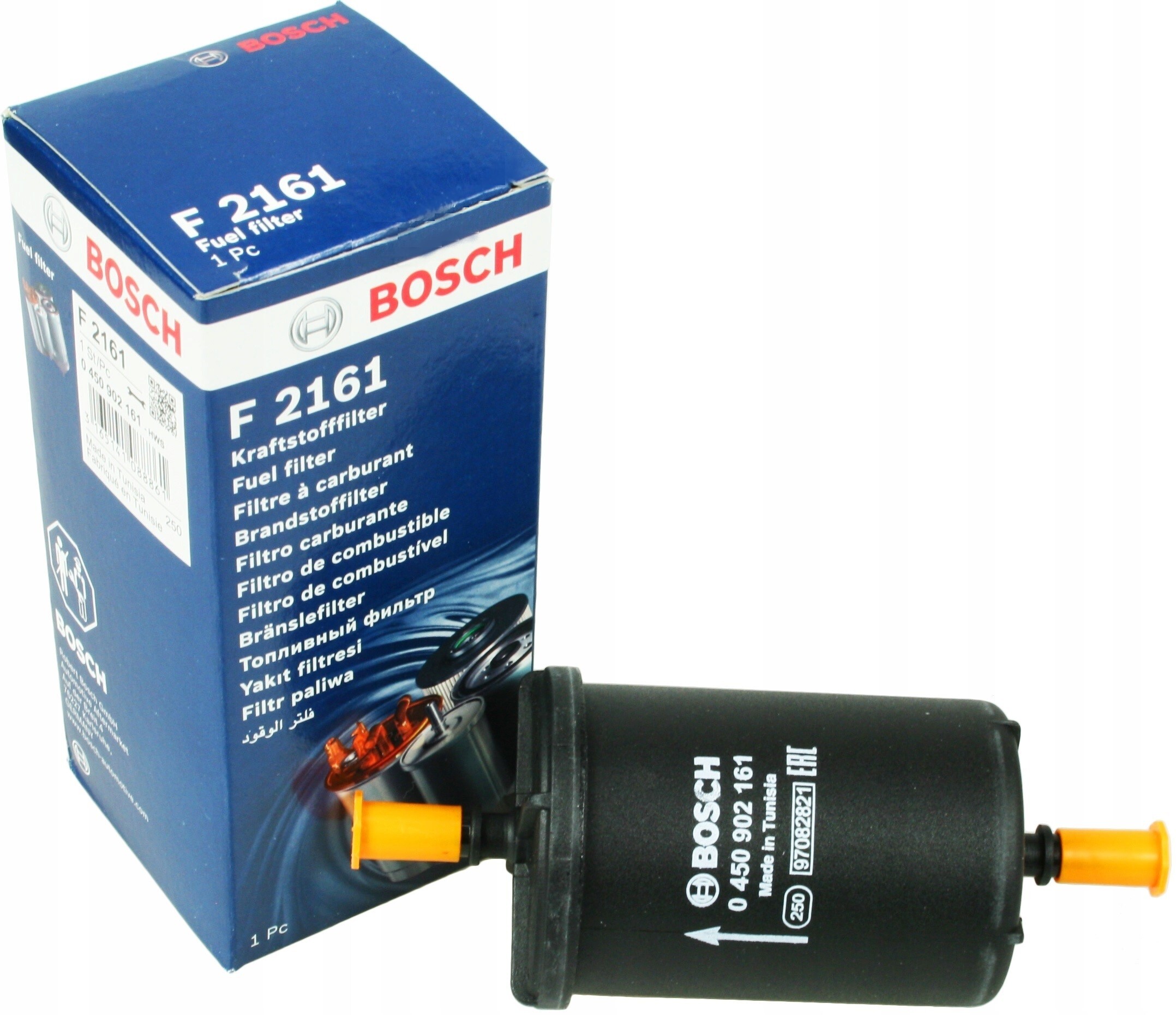 Фильтр топливный BOSCH CITROEN C2,C3,C4 RENAULT Logan (09-) (1.4 1.6) F2161