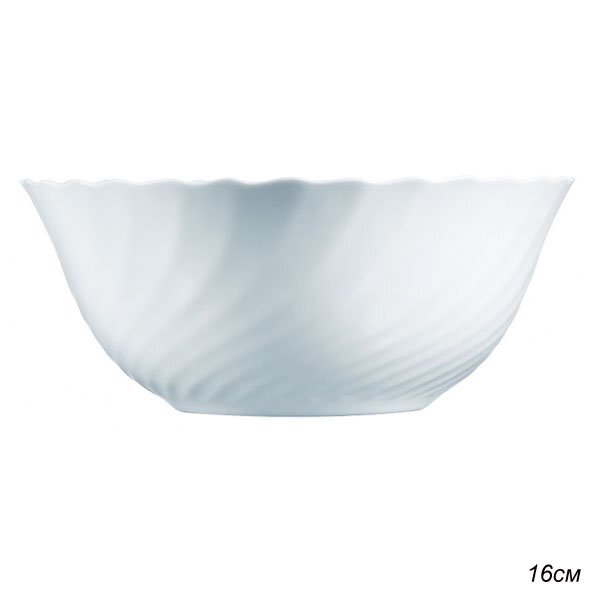 Салатник WHITE LILY Трианон , диаметр 16 см, стеклокерамика
