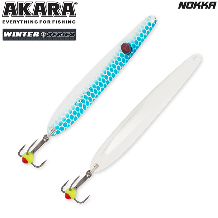 Блесна зим. Akara Ice Nokka 75 10 гр. 1-Sil/Sil