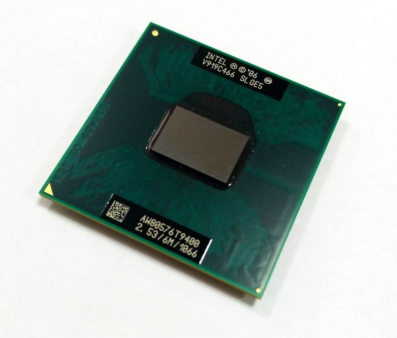 ПроцессордляноутбукаIntelCore2DuoT9400(2,53Ghz,478,6Mb,2C/2T)