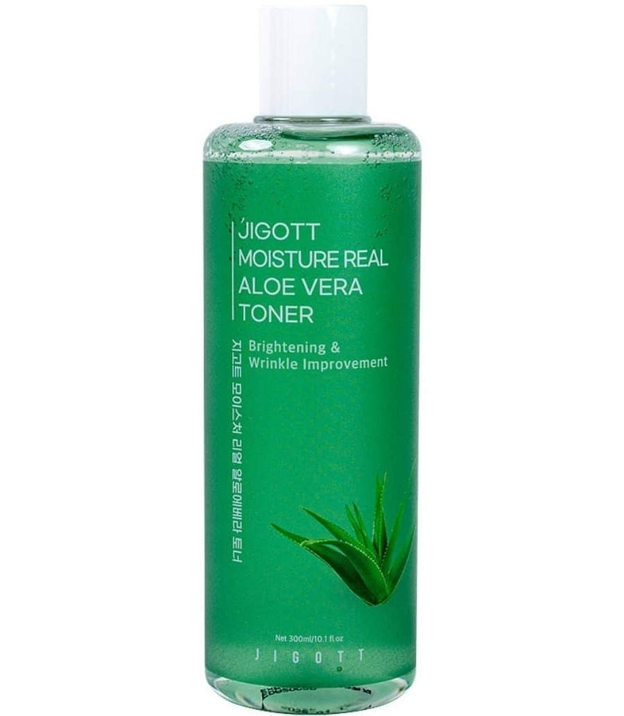 JigottТонердлялицасэкстрактомалоэMoistureRealAloeVeraToner,300мл