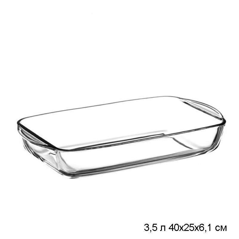 Форма для запекания прямоугольная, 3,5 л (400х250х61 мм), 59124 Форма для запекания прямоугольная, 3,5 л (400х250х61 мм), 59124