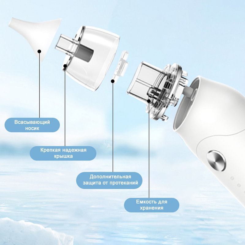 Аспиратор назальный для новорожденных , детский электронный соплеотсос ...
